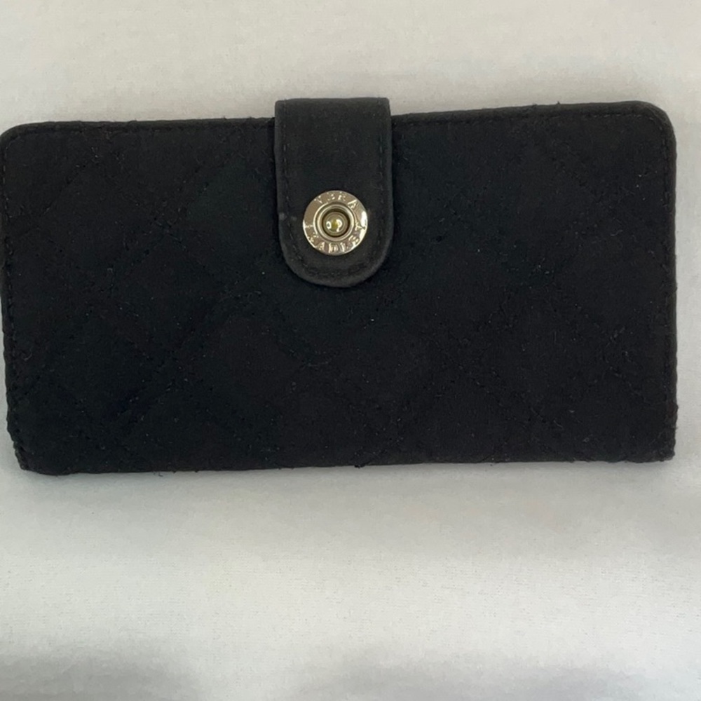 Vera Bradley Elegant Black Quilted Women's Wallet